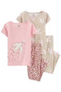  Kız Bebek Pijama Set 4'lü Paket