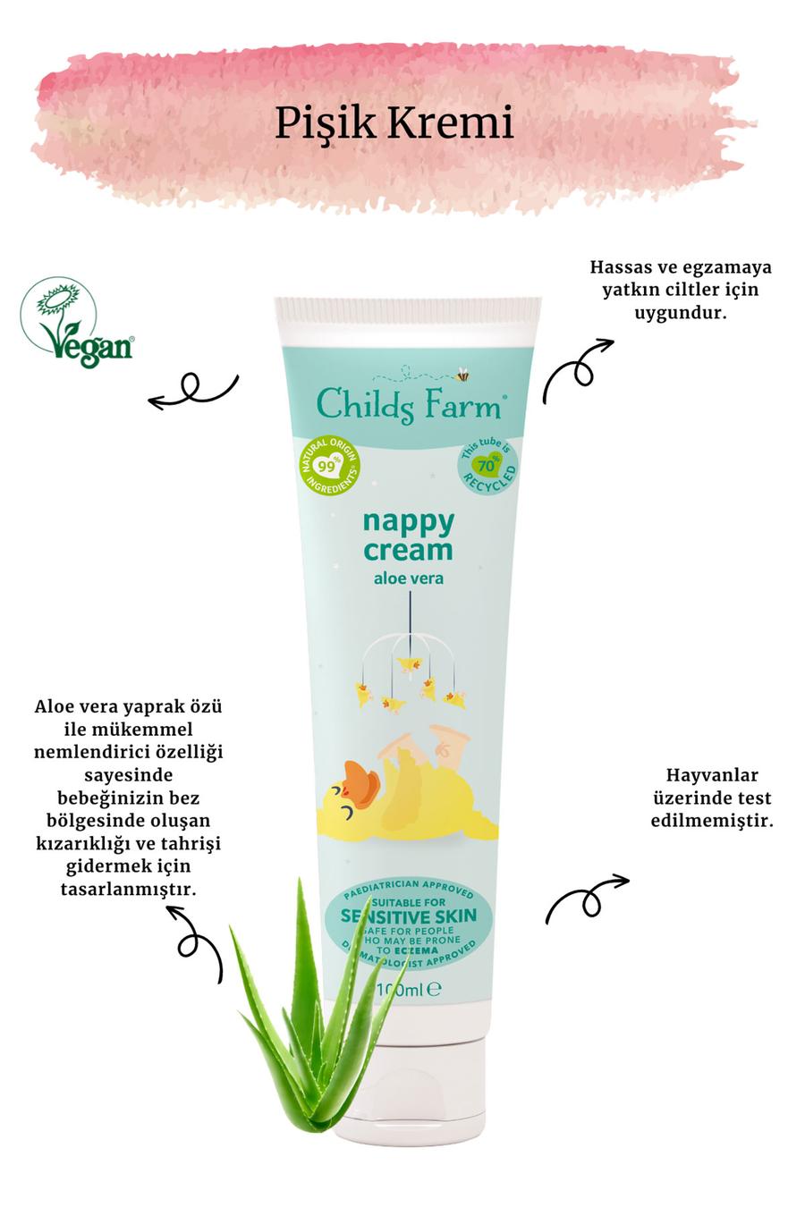  Organik Pişik Kremi 100 ml 0 Ay+