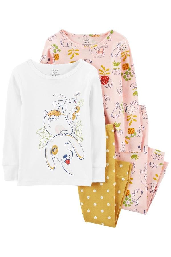  Kız Bebek 4'lü Pijama Set
