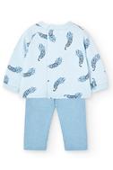  Kız Bebek 2Li Set Desenli