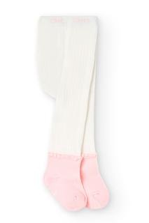  Kız Çocuk Külotlu Çorap Beyaz