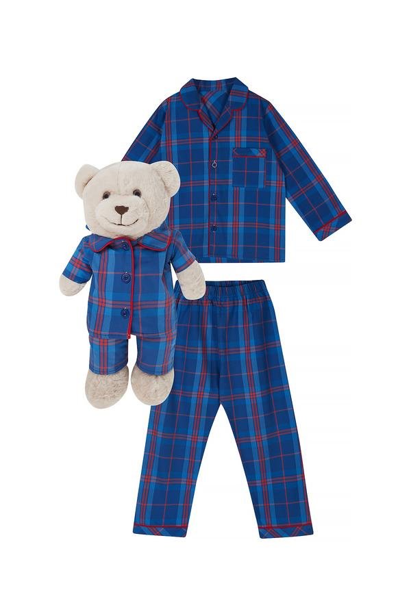  Erkek Çocuk Pijama Set Mavi