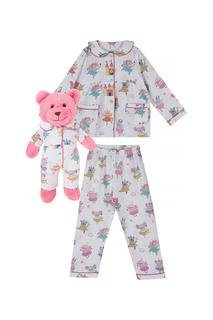  Kız Çocuk Pijama Set Açık Pembe