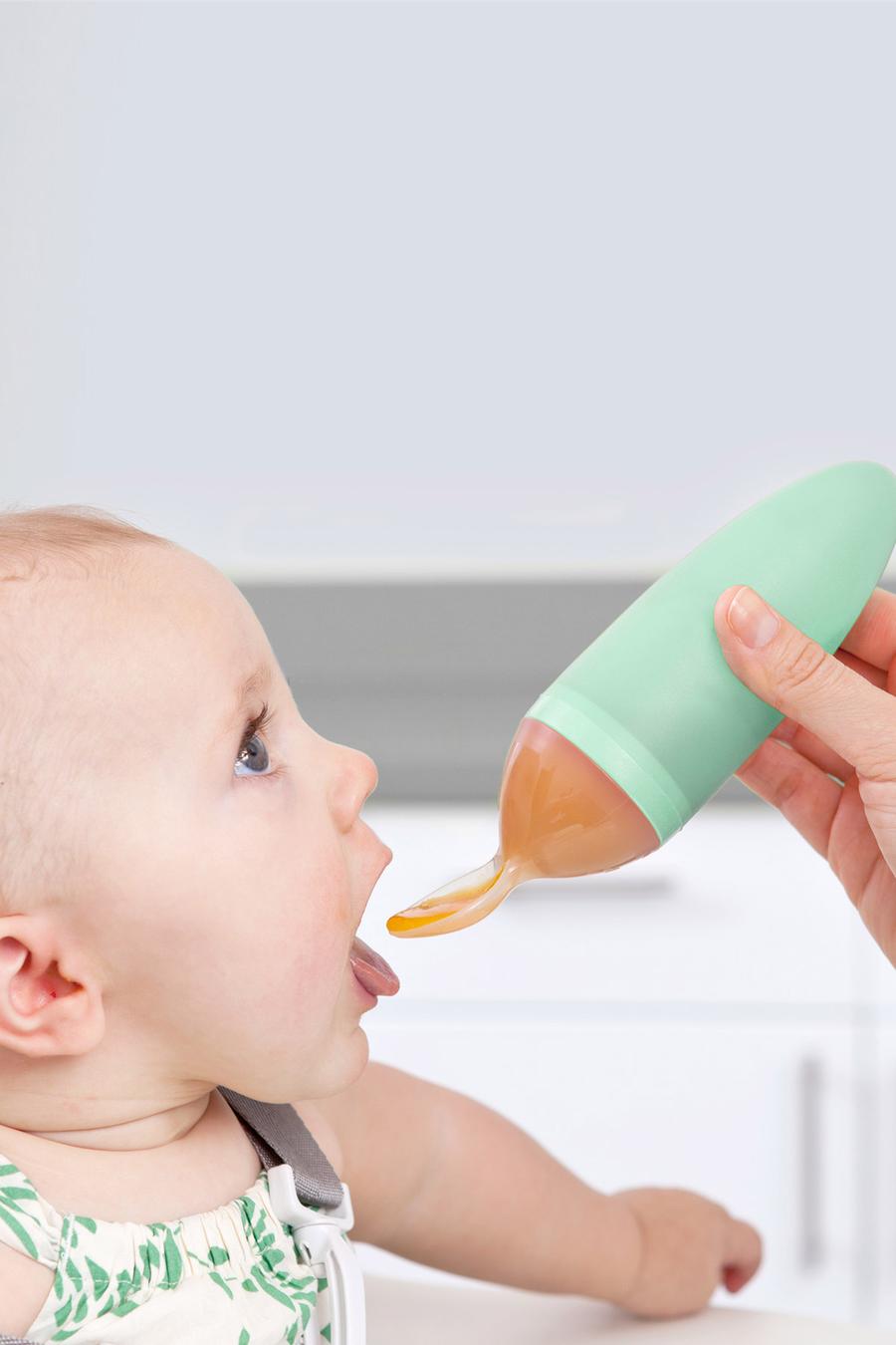  Silikon Kaşıklı Biberon Yeşil 4 ay+