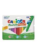  PLASTELLO JUMBO ÜÇGEN ELLERİ KİRLETMEYEN YIKANABİLİR PASTEL BOYA KALEMİ 12'Lİ