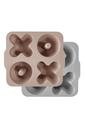  Silikon Muffin Kalıbı 16,4x18,8x4,5 cm Bubble Beige/Powder grey -