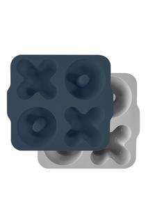  Silikon Muffin Kalıbı 16,4x18,8x4,5 cm Deep Blue / Powder Grey -
