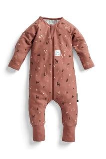  Erkek Bebek Organik Pamuklu Pijama Tulum (1.0 TOG) Kahverengi