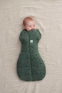  Erkek Bebek Organik Pamuklu Kundak (2.5 TOG) Koyu Yeşil