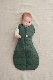  Erkek Bebek Organik Pamuklu Kundak (2.5 TOG) Koyu Yeşil
