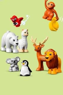  LEGO® DUPLO® Vahşi Dünya Hayvanları 10975 - 2 Yaş ve Üzeri Çocuklar için Vahşi Hayvan Oyuncak Yapım