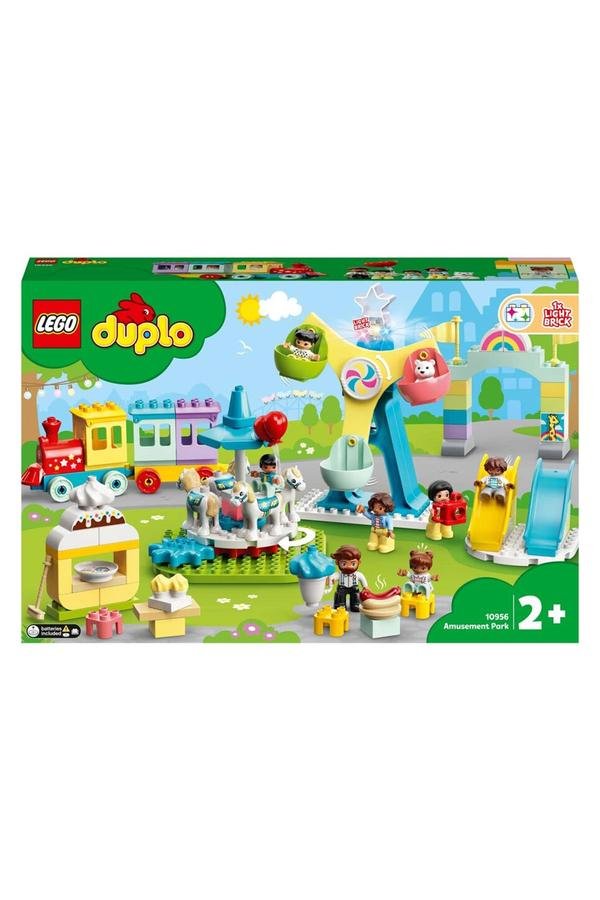  LEGO® DUPLO® Kasabası Lunapark 10956 Tren, Dönmedolap, Atlıkarınca ve Daha Fazlasını İçeren Lunapark