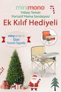  Yılbaşı Özel Seri  Büyük Boy Katlanır Portatif  Mama Sandalyesi