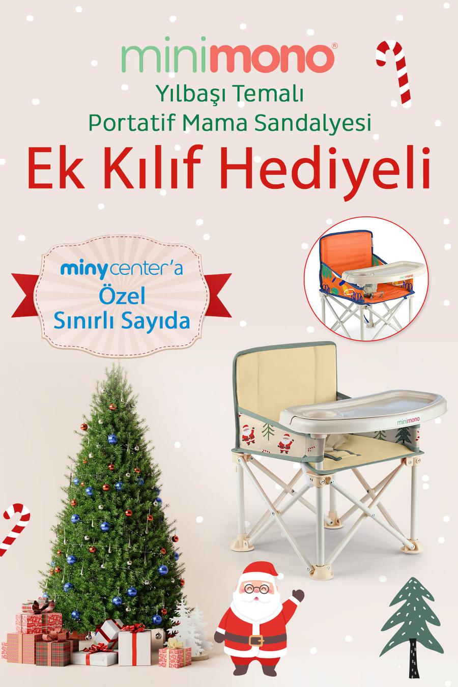  Yılbaşı Özel Seri  Büyük Boy Katlanır Portatif  Mama Sandalyesi
