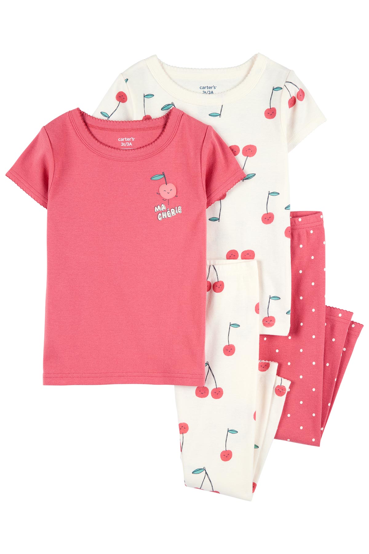 Küçük Kız Çocuk Pijama Set 4'lü Paket - 1