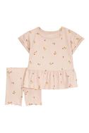  Kız Bebek Şortlu Set