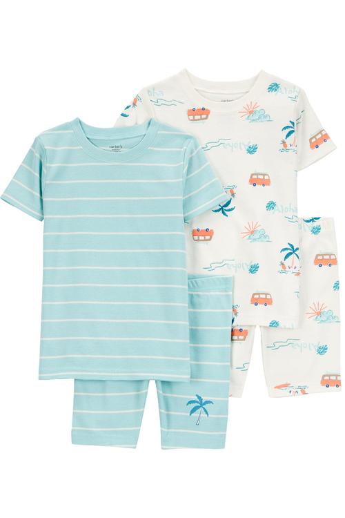 Erkek Bebek Pijama Set 4'lü Paket 195862947324 | Carter’s