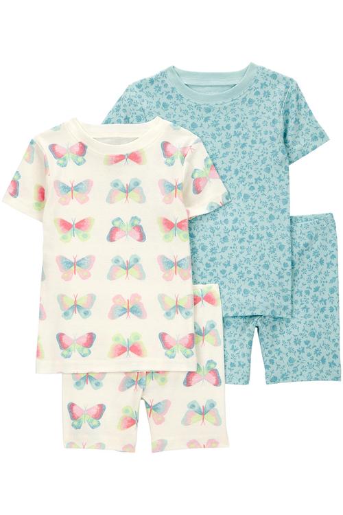 Kız Bebek Pijama Set 4'lü Paket 195862947911 | Carter’s