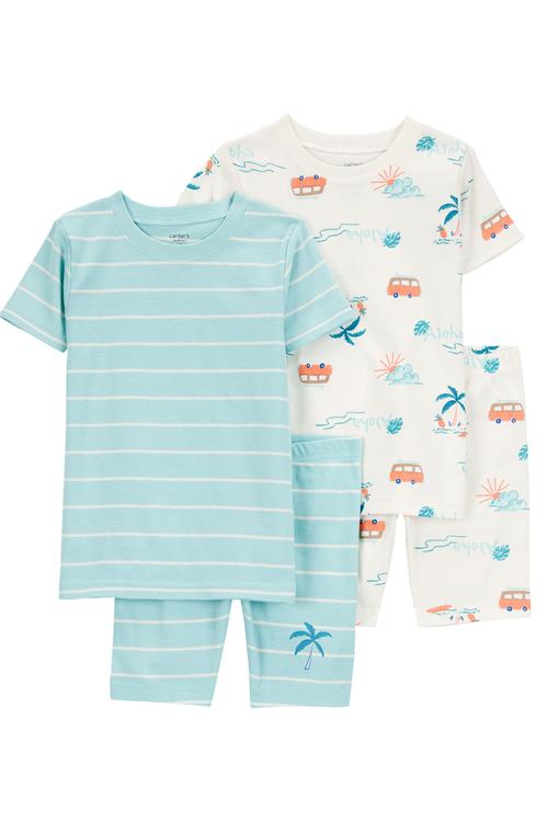 Küçük Erkek Çocuk Pijama Set 4'lü Paket 195862948147 | Carter’s