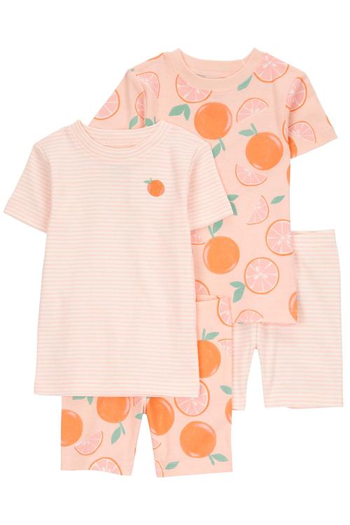  Küçük Kız Çocuk Pijama Set 4'lü Paket