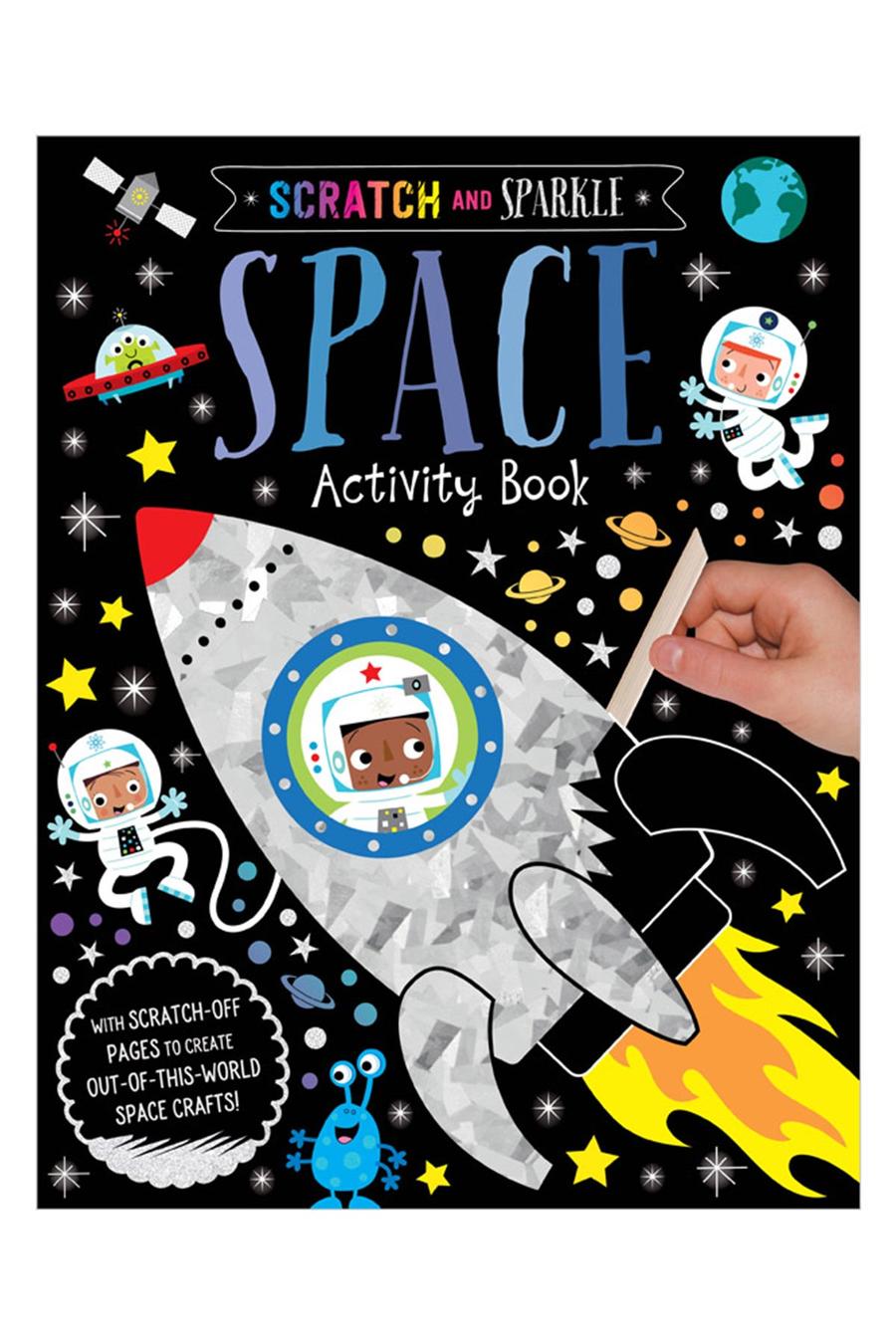  Scratch and Sparkle Paperback İngilizce Aktiviteli Kitap 36 Sayfa Space