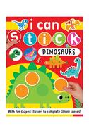  I Can Stick Paperback İngilizce Oyunlu Kitap 24 Sayfa Dinosaurs