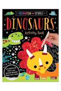  Scratch and Sparkle Paperback İngilizce Aktiviteli Kitap 36 Sayfa Dinosaurs